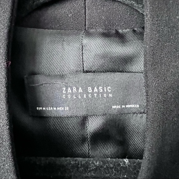 ZARA BLAZER BLACK SIZE M - Picture 6 of 6